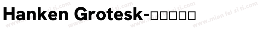 Hanken Grotesk字体转换
